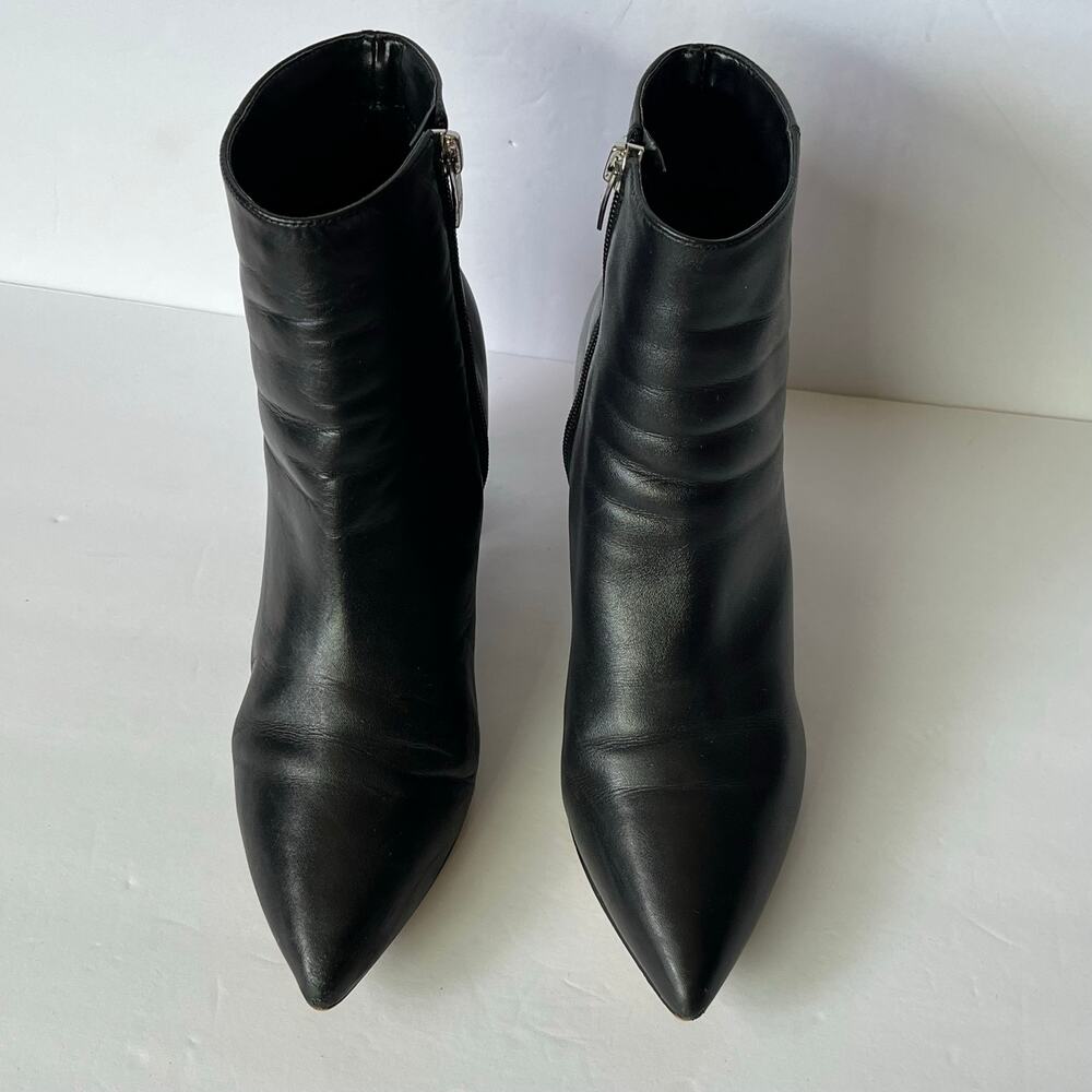 Marc Fisher Retire Black Multi Leather Pointed Toe Ankle Boots Women’s 8M